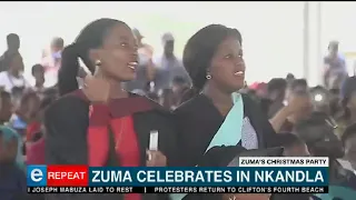 Zuma celebrates in Nkandla