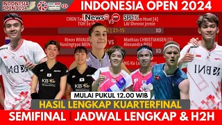 SEMIFINAL | Jadwal Lengkap Indonesia Open 2024 | Hari  Ke 5