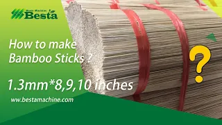BAMBOO STICK MAKING MACHINE Video-complete line (NEW)