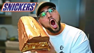 DIY GIANT SNICKERS BAR!!
