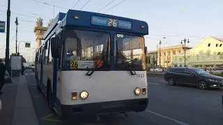 Троллейбус, маршрут №26 БТЗ-5276-04 б.1937 (24.09.2020) Санкт-Петербург