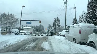 4K | Snow of Coquitlam/Canada British Columbia Great Vancouver