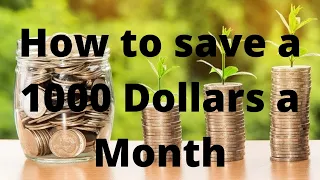 How to save a 1000 Dollars a Month (2021) #SHORTS