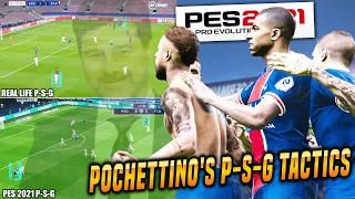 POCHETTINO PSG TACTICS - MY FAVOURITE 4-3-3 TACTICS!! | eFootball PES 2021