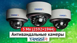 Антивандальные 5 Мп камеры TRASSIR TR-D3151IR2, TR-D3152ZIR2, TR-D3153IR2