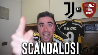 QUASI PERSO CON I RETROCESSI!!! SE RESTA ALLEGRI QUITTO DA YOUTUBE! Juventus Salernitana 1-1