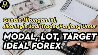 Begini Hitungan Modal, Lot Dan Target Pendapatan Ideal Dalam Trading Forex.