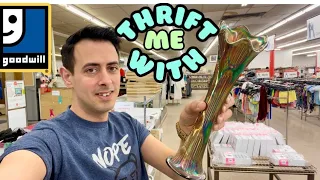 THRIFT with US ME Goodwill ~ SWUNG VASE?!  Sourcing Thrifting to RESELL ON eBay PROFIT