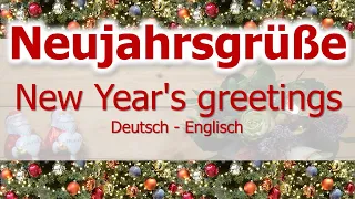 New Year's Greetings in German, Neujahrsgrüße