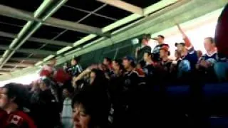 chanting in nosebleeds,NHL Edmonton at Calgary.AVI