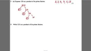 GCSE Revision Video 15 - Product of Prime Factors