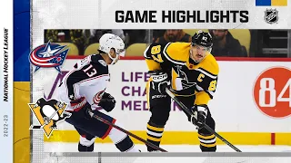 Blue Jackets @ Penguins 12/6 | NHL Highlights 2022