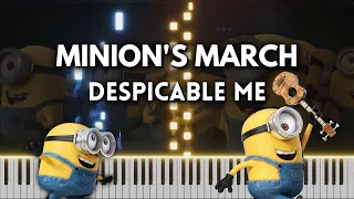 Minion's March - Piano Tutorial / Cover (Despicable Me Soundtrack) FREE MIDI