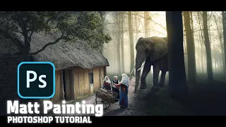 How to Create Building in the forest photo manipulation ! photoshop tutorial