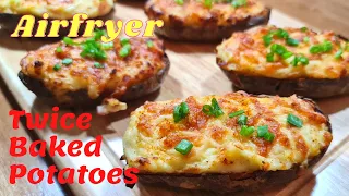 Airfryer Twice Baked Potatoes / Creamy Mashed Potato / Airfryer Recipe