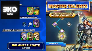 Empires & Puzzles - Hero Balance Update AND Master Class Emblems!