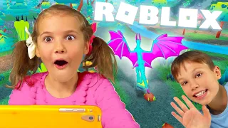 Летаем в Dragons life Roblox