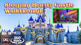 [5K 360] Inside Sleeping Beauty Castle - Disneyland Castle Walkthrough