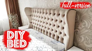 FULL-VERSION BED with soft do it yourself headboard DIY FURNITURE