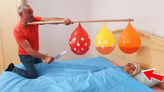 Sprite prank balloon in bed! 1