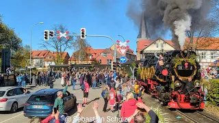 IG/HSB Walpurgiszug Westerntor Kreuzung mit 99 7247 👺🚂👺