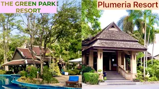 Review of hotels PLUMERIA RESORT and THE GREEN PARK RESORT Pattaya Thailand.