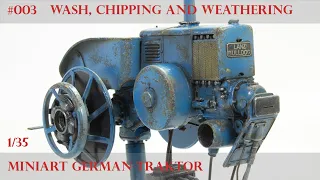 Fying German Tractor! Steampunk Edition - Miniart 1/35 - [Wash, Chipping and Weathering]