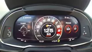 Audi R8 V10 540 CV 2015. 0-100 km/h con y sin Launch Control | km77.com