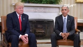 (VTC14)_Giải mã cử chỉ của Trump và Obama khi gặp nhau