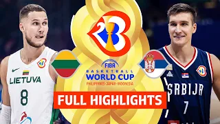 Lithuania 🇱🇹 vs Serbia 🇷🇸 | Full Game Highlights | FIBA Basketball World Cup 2023