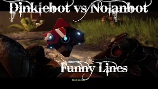 Destiny - Peter Dinklage (Dinklebot) Vs Nolan North (Nolanbot) Funny Lines