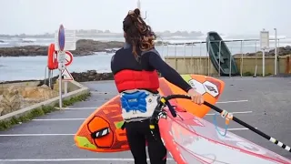 Windsurf Pierre Marchand et Thomas Traversa tempête Plouguerneau  Finistère 29/10/2020