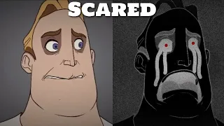 Mr Incredible Becoming Scared Animated