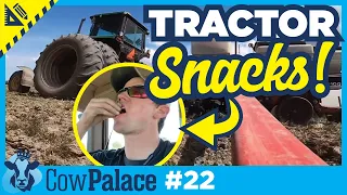 Tyler Plants His FIRST Farm! + I eat a bunch of snacks! | Building Our Cow Palace - Ep22