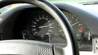 BMW 525i 24V E34 Acceleration and Top Speed - Autobahn
