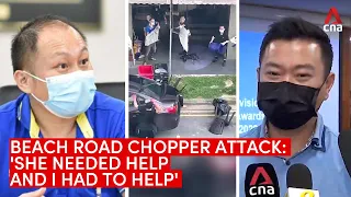 Beach Road chopper attack: "She needed help and I had to help"