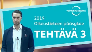 Oikiksen pääsykokeen 2019 oikeat ratkaisut - Tehtävä 3