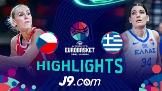 Czech Republic 🇨🇿 vs Greece 🇬🇷 | J9 Highlights | FIBA #EuroBasketWomen 2023