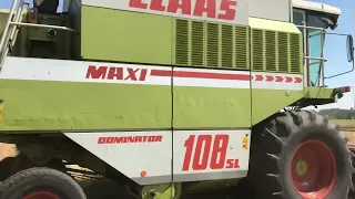 Żniwa 2022 czas start! Zbiór trawy nasiennej w Lesznie. Claas Dominator 108 SL Maxi