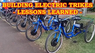 Building Schwinn Meridian E-Trikes - Lessons Learned
