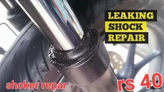 shoker repair splendr फ्रंट शॉकर की केसे भरे#automobile #rkbikeservice