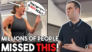 What is She Yelling at? Body Language Analyst Reacts to  "That M*F* is NOT REAL!" Woman on Plane