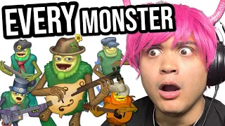 Reacting to every MY SINGING MONSTER in Shugabush Island - All Sounds (MVPerry reacts)