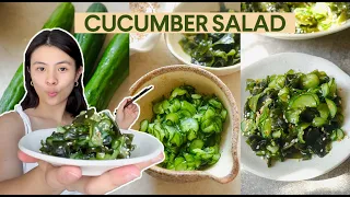 An easy & refreshing Japanese Cucumber and Seaweed Salad | Healthy vegan recipe