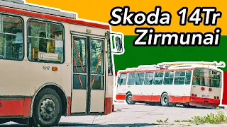 🇱🇹  Skoda 14Tr trolleybuses in Žirmūnai, Vilnius