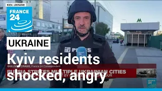 'Horrible and cruel': Kyiv residents shocked, angry after deadly Russian strikes • FRANCE 24