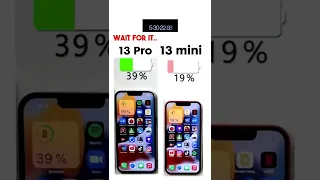 iPhone 13 Pro vs. iPhone 13 mini Battery Test 🔋Subscribe for more 🫶🏼