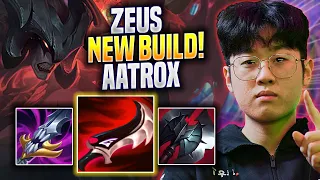 ZEUS TRIES NEW AATROX BUILD! - T1 Zeus Plays Aatrox TOP vs Rengar! | Preseason 2023