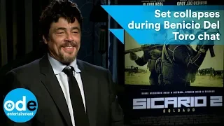 SICARIO 2: Set collapses during Benicio Del Toro chat