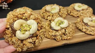 I don't eat sugar! Healthy cookies without sugar and gluten free. Simple Oatmeal snacks!